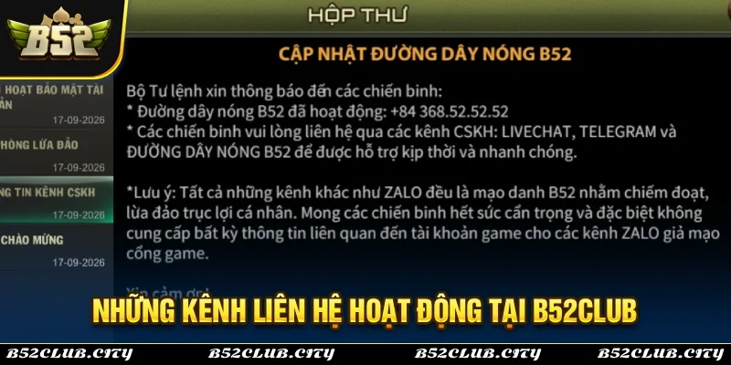 Những kênh xã hội hoạt được tại cổng game